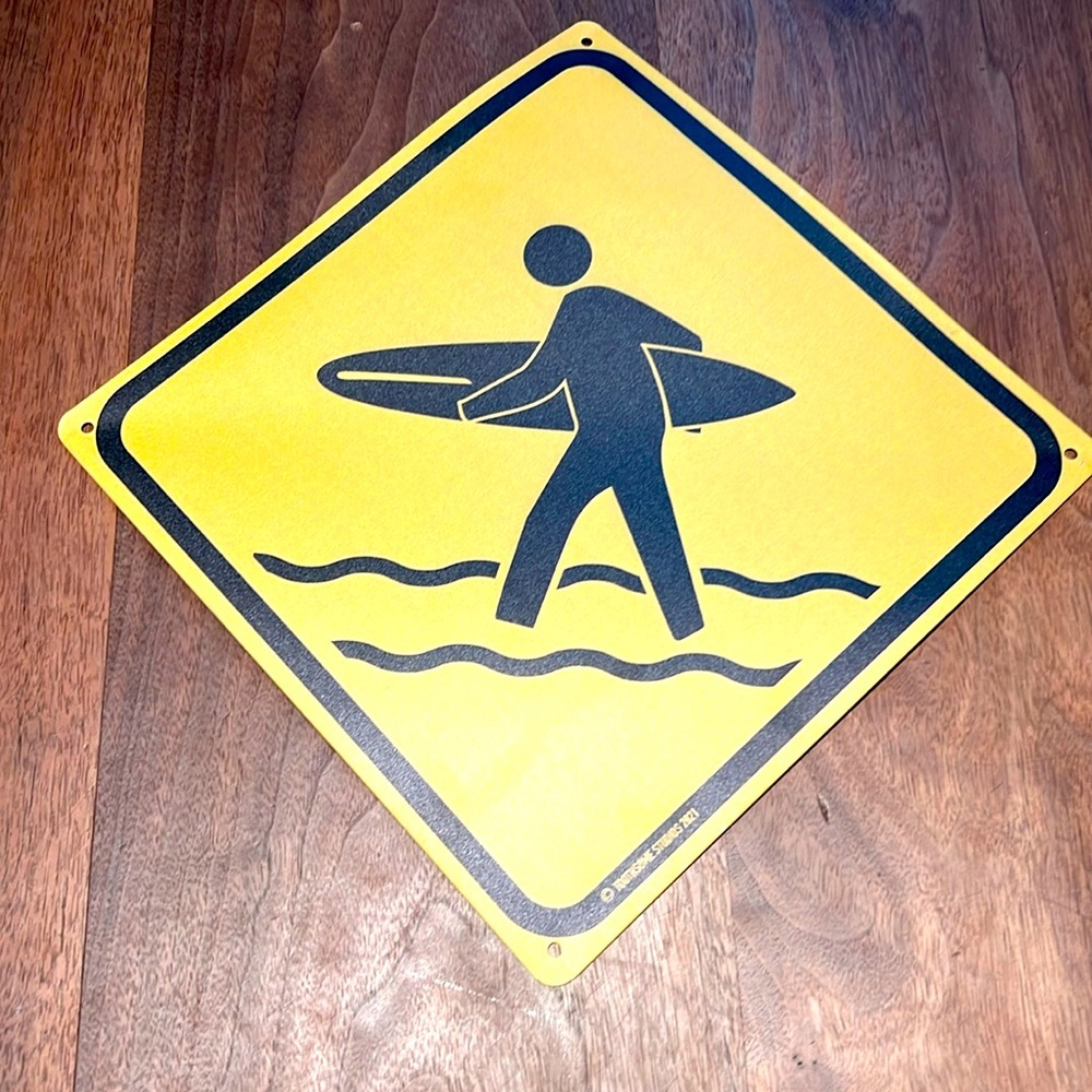 Surf girl sign